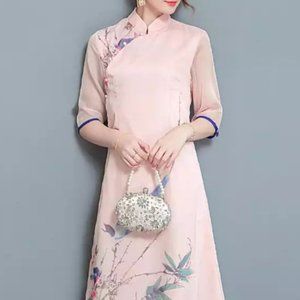 Traditional Chinese Dress Silk M